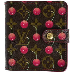 Louis Vuitton Zip Wallet Takashi Murakami Cherry Brown